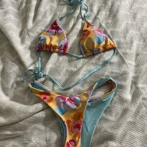 Floral Womens Swim Set - Multicolor